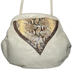 PYTHON SKIN LIMAR DESIGNS Cardiff-by-the-Sea California leather & soft calf skin